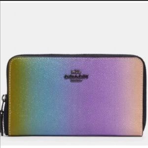 Coach Rainbow Ombre Medium Wallet